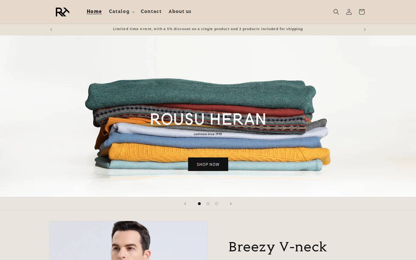 rousuheran.com homepage screenshot
