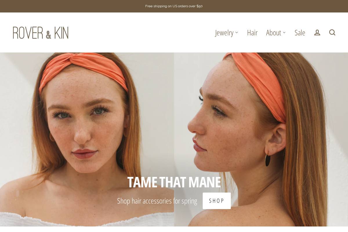 roverandkin.com homepage screenshot