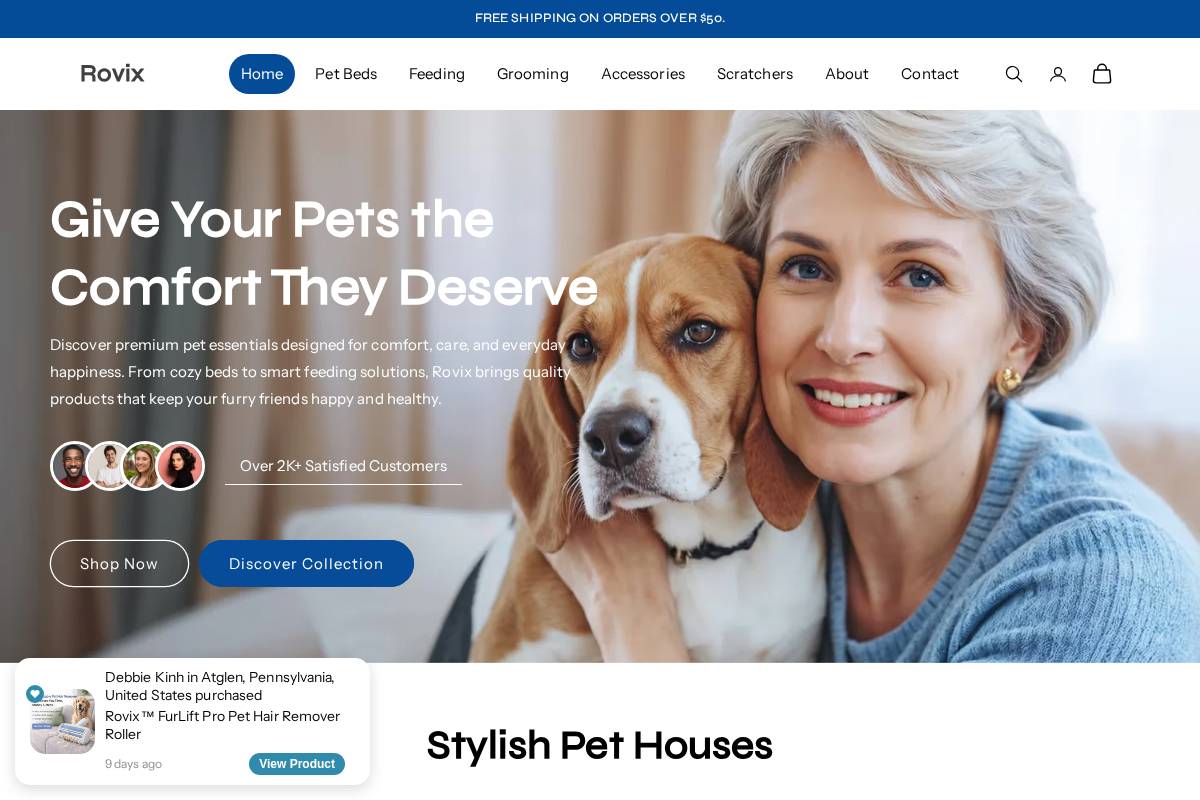 rovixco.com homepage screenshot