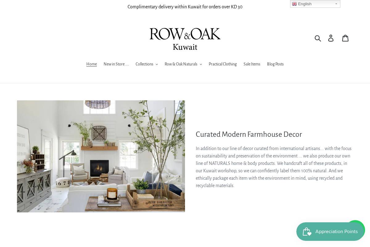 row-and-oak.com homepage screenshot