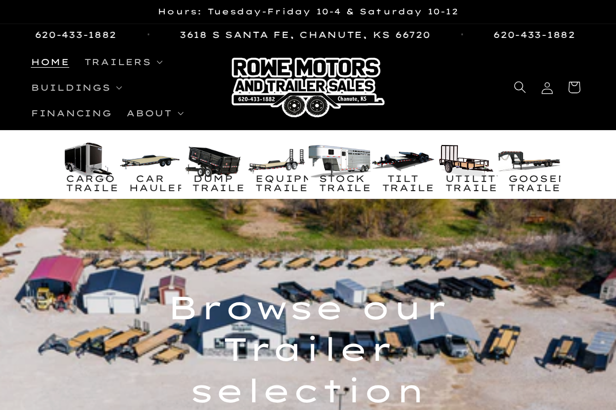 Rowe Motors, LLC homepage screenshot