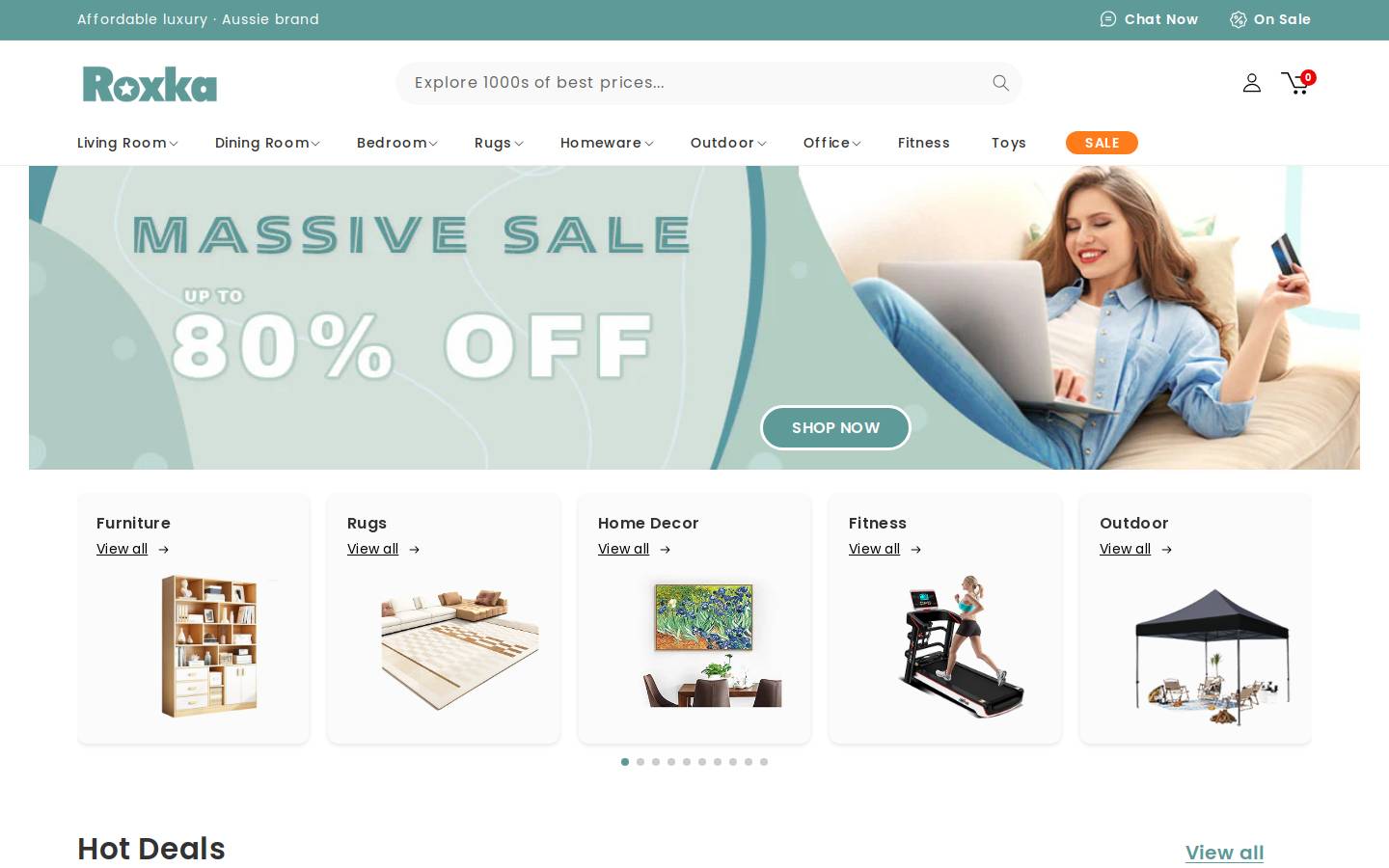 Roxka homepage screenshot