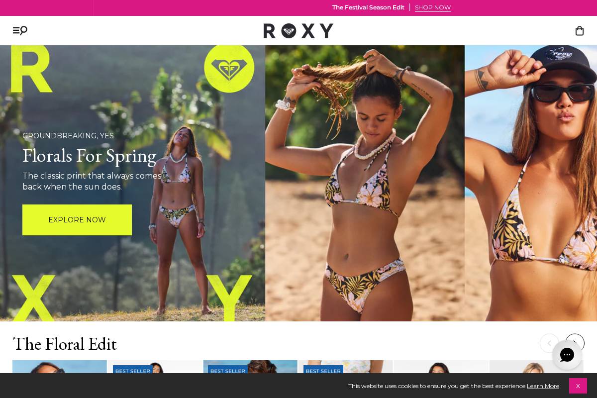 ROXY homepage screenshot