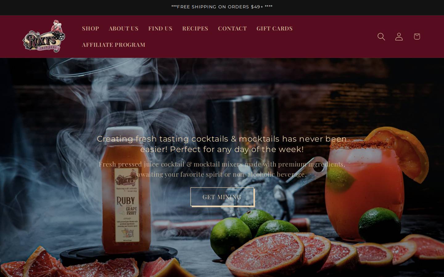 roxysremixes.com homepage screenshot