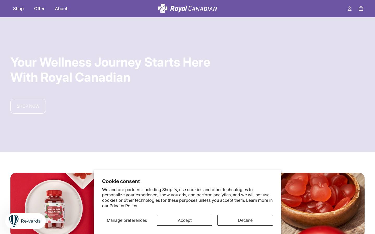 royal-canadian.ca homepage screenshot