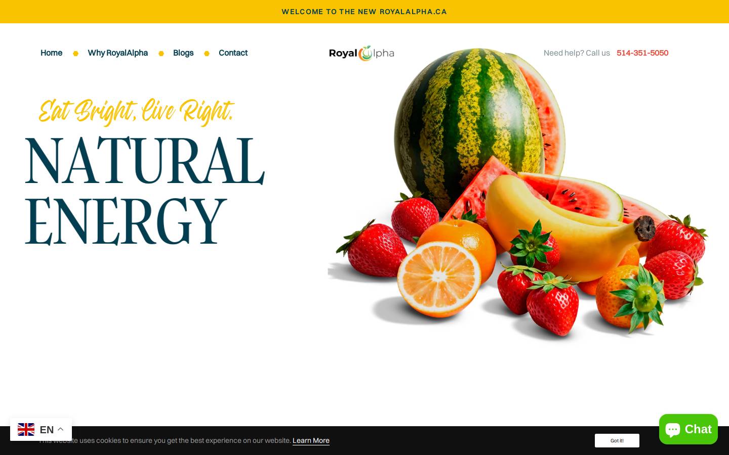 royalalpha.ca homepage screenshot