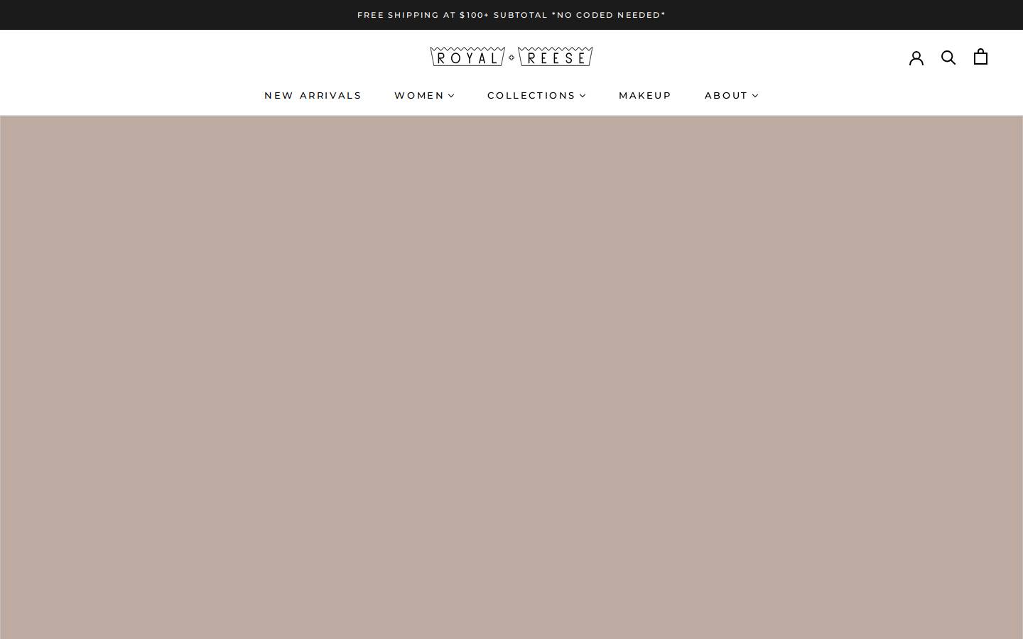 royalandreese.com homepage screenshot