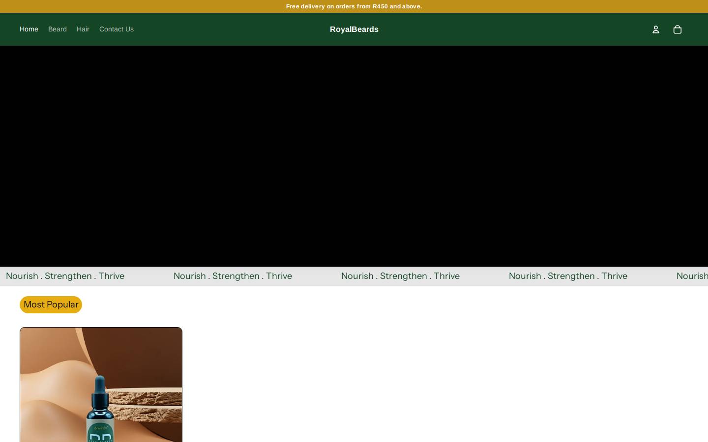 royalbeards.co.za homepage screenshot