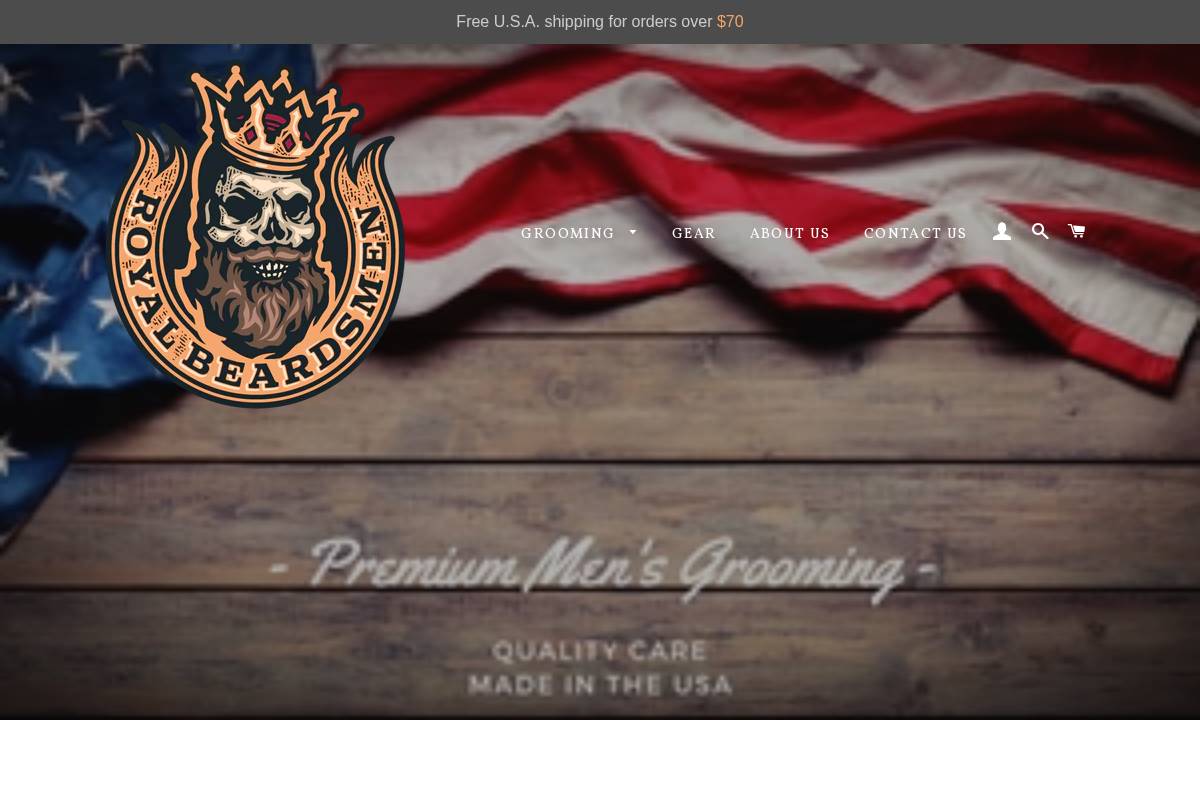 royalbeardsmen.com homepage screenshot