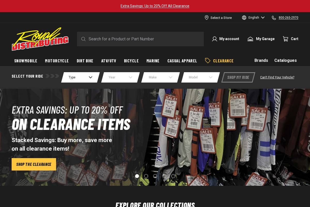 royaldistributing.com homepage screenshot