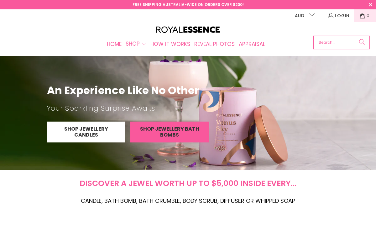 Royal Essence homepage screenshot