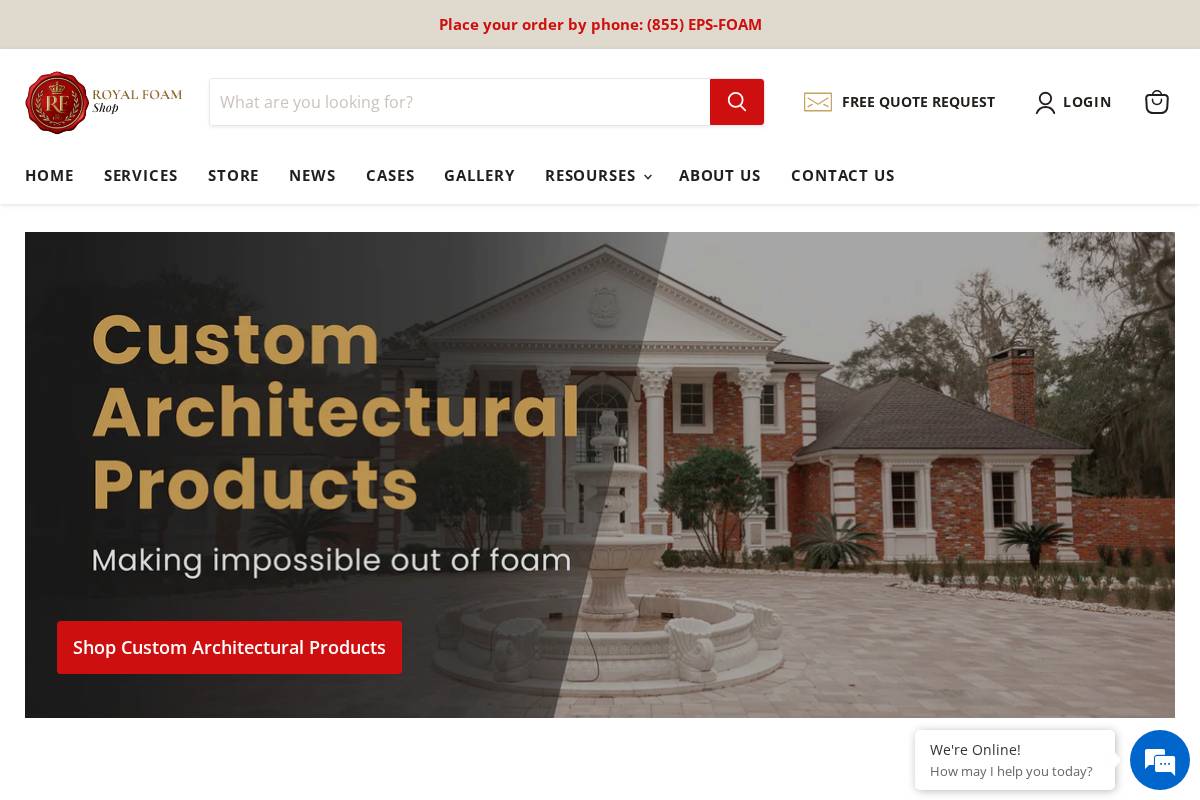 royalfoam.shop homepage screenshot