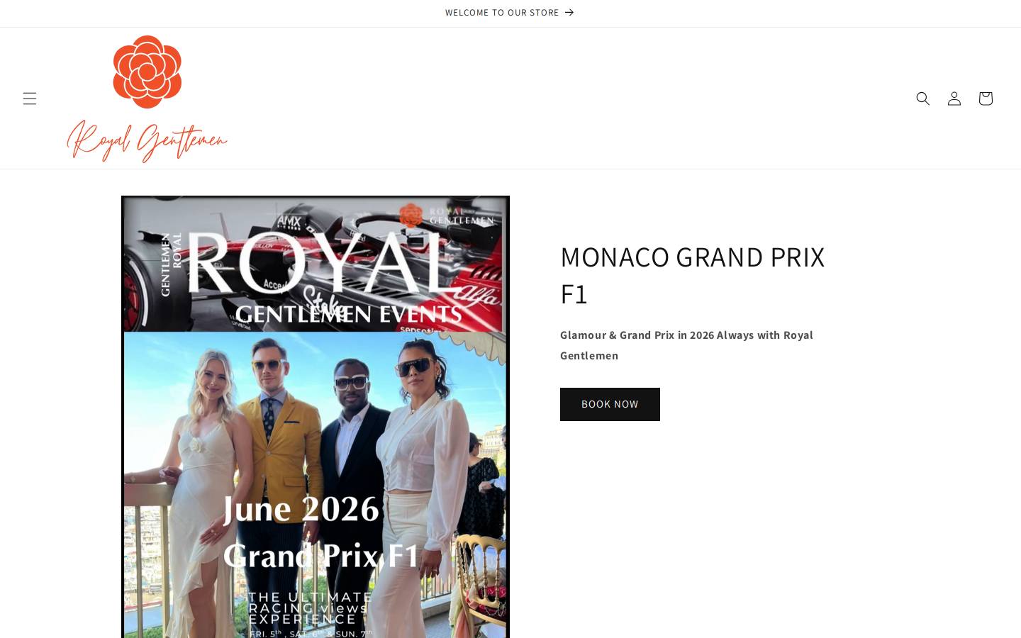 royalgentlemen.fr homepage screenshot