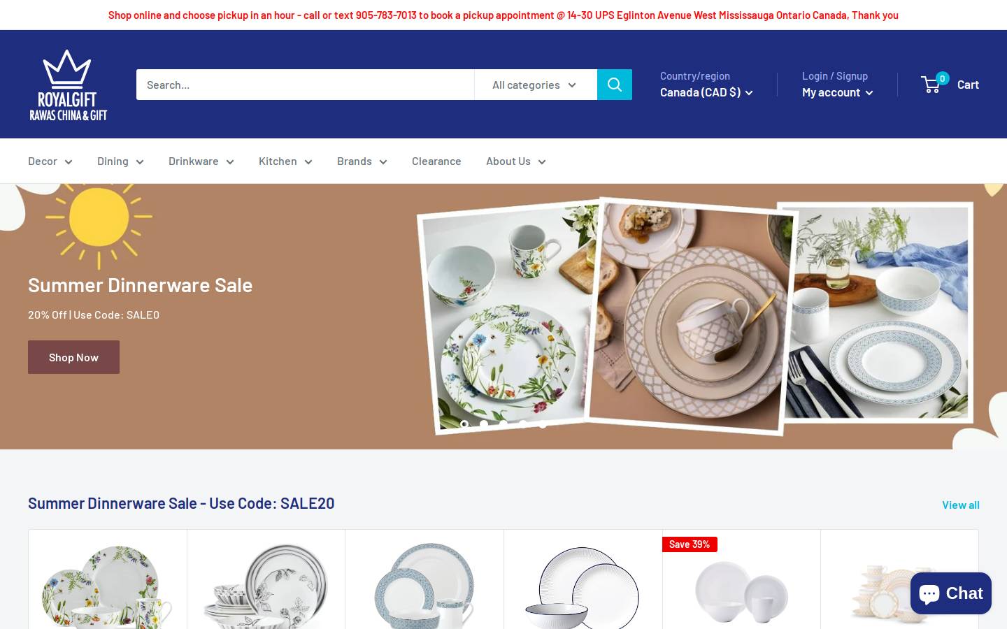 royalgift.ca homepage screenshot