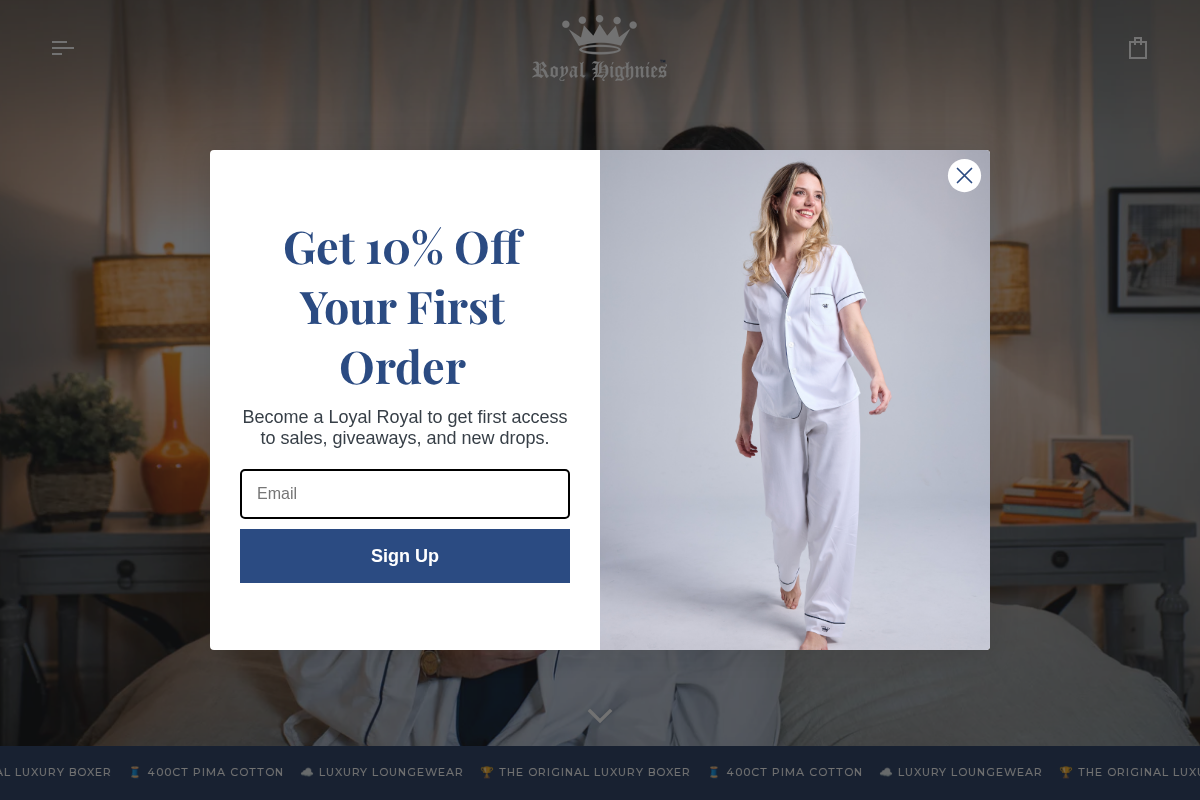 Royal Highnies homepage screenshot