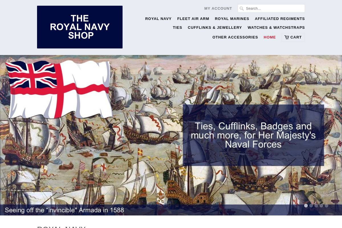 royalnavyshop.com homepage screenshot