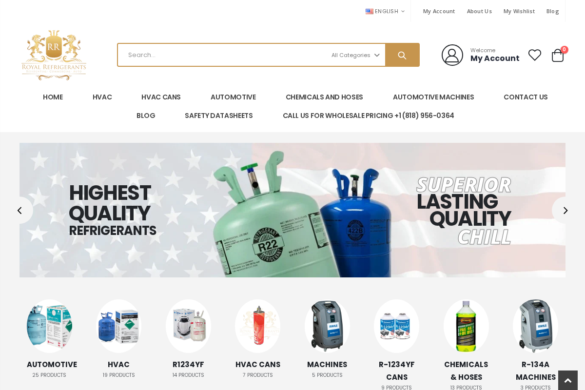 Royalrefrigerants homepage screenshot