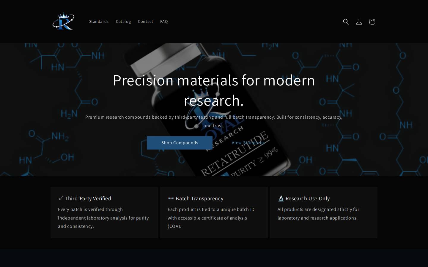royalresearchgroup.com homepage screenshot