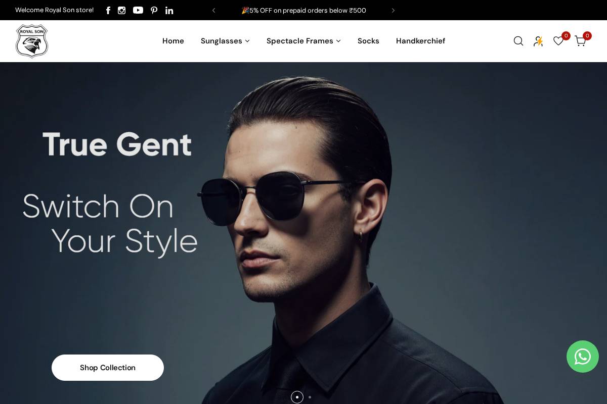 royalson.in homepage screenshot