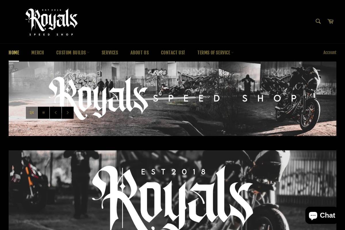 royalsspeedshop.com homepage screenshot