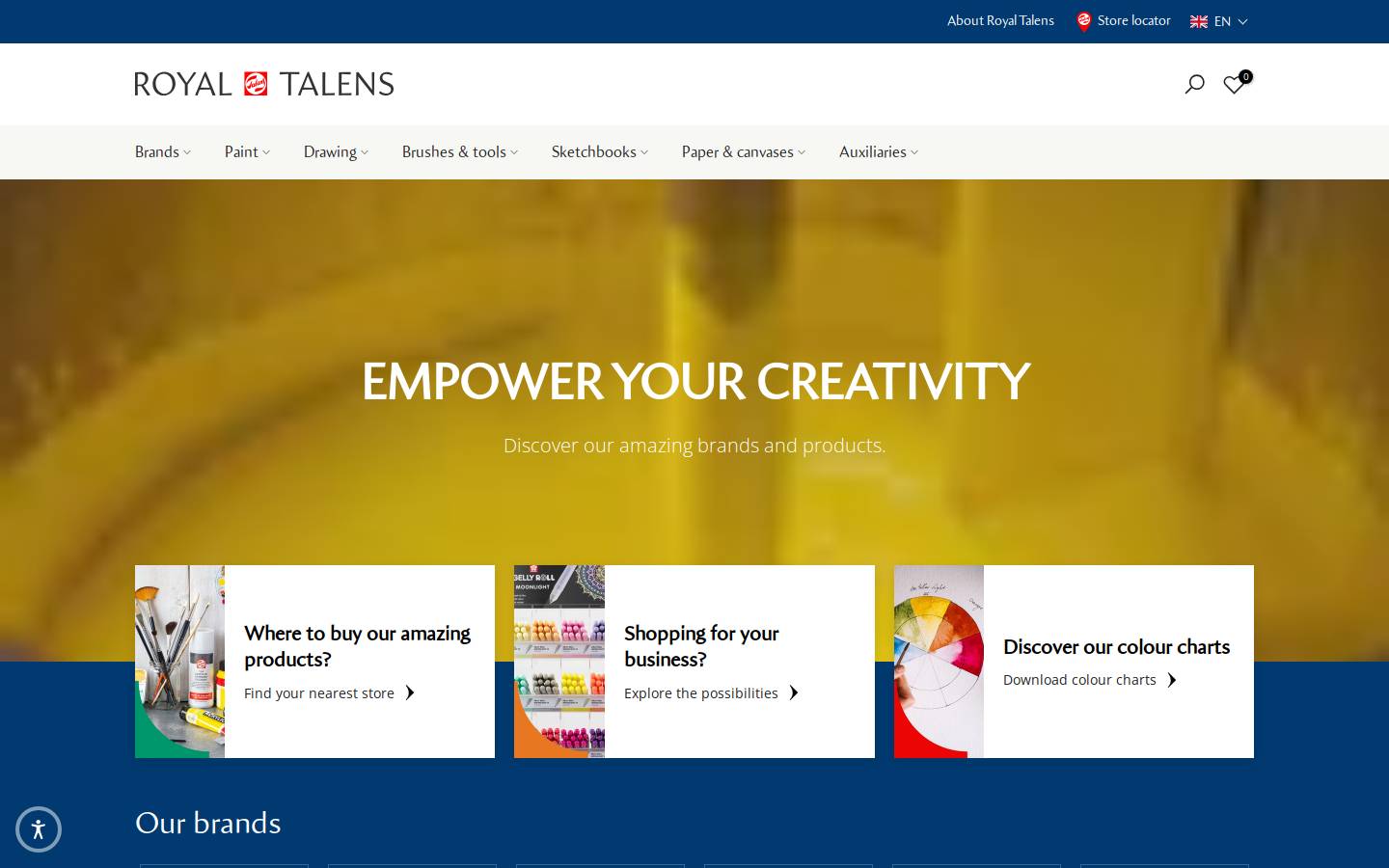Royaltalens homepage screenshot