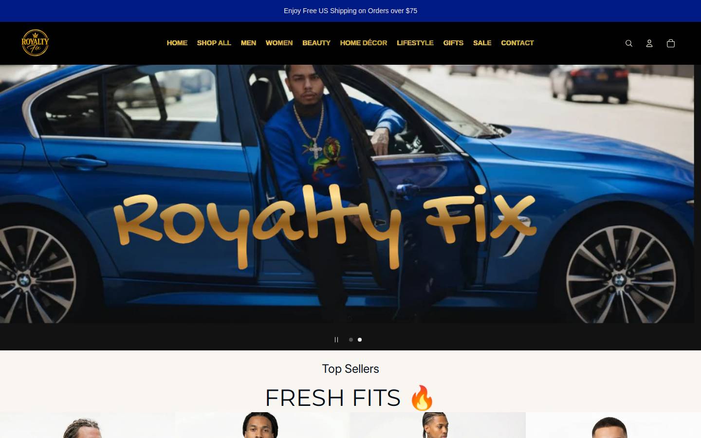 royaltyfix.com homepage screenshot