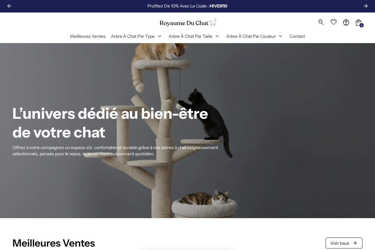 Royaume Du Chat homepage screenshot