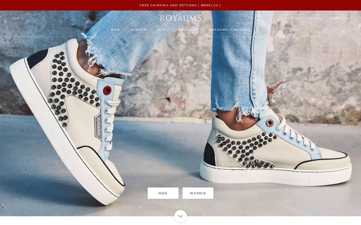 royaums.be homepage screenshot