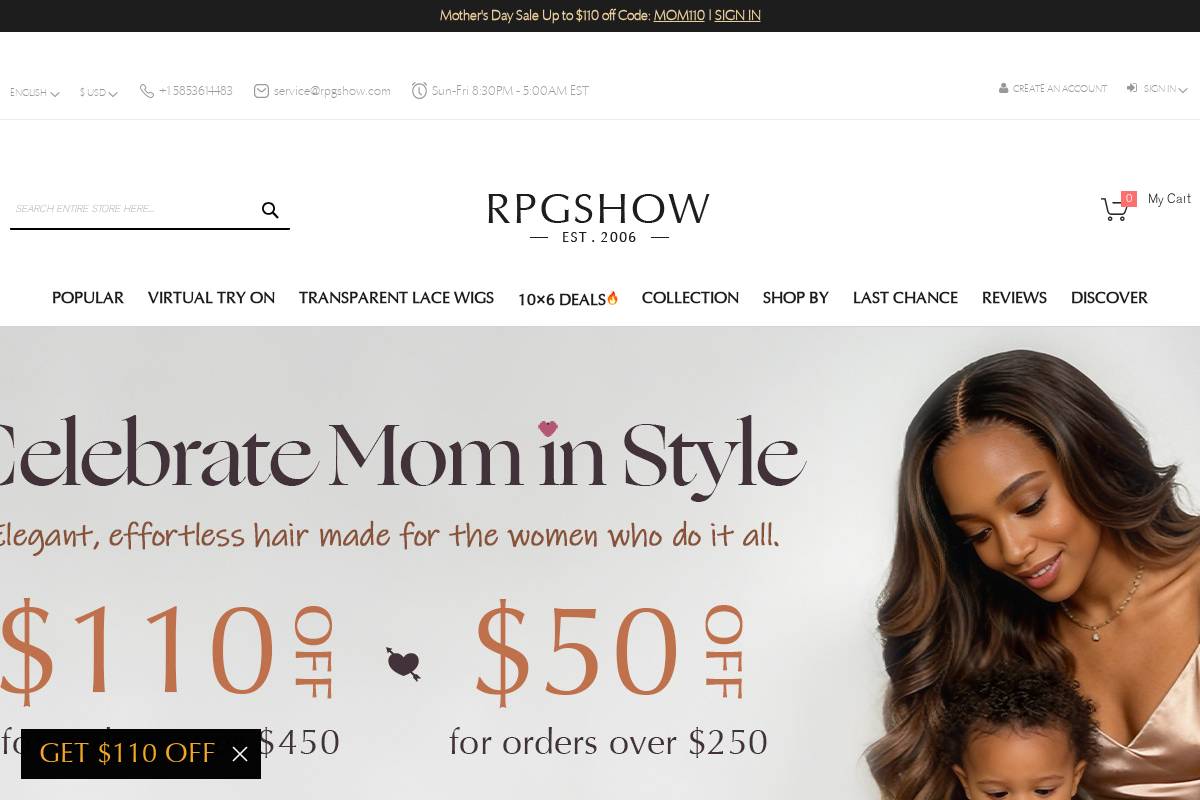 RPGSHOW.COM homepage screenshot
