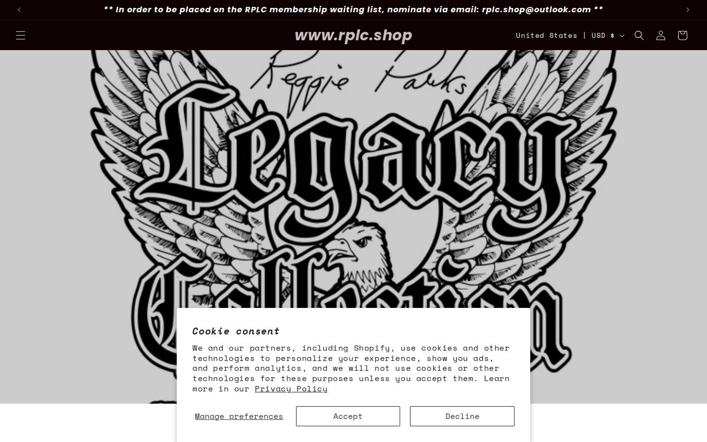 rplc.shop homepage screenshot