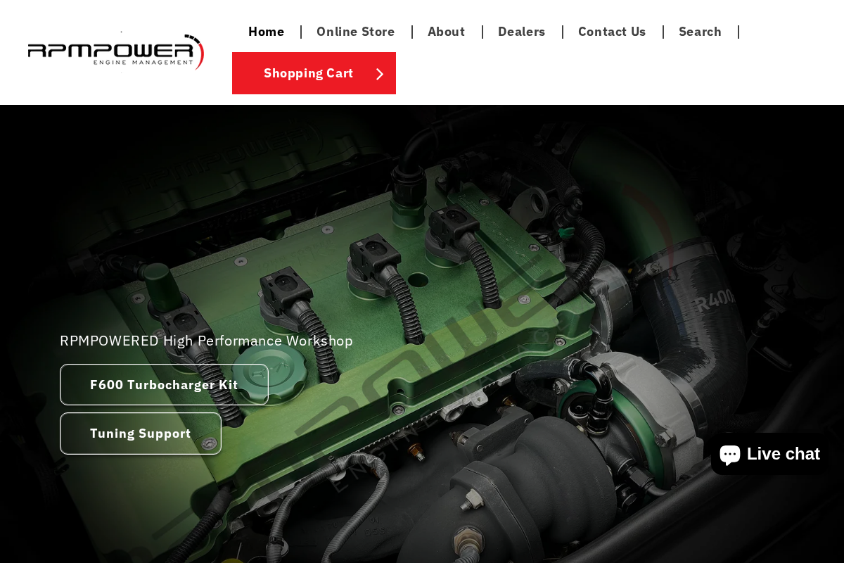RPM Power Engine Management homepage screenshot