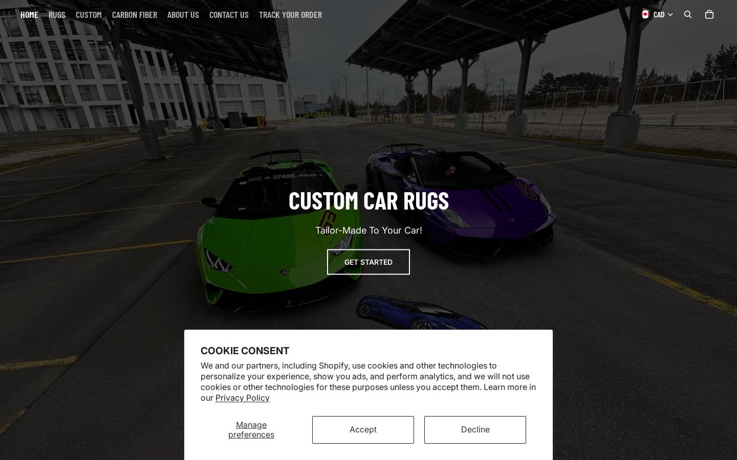 rpmrugs.com homepage screenshot