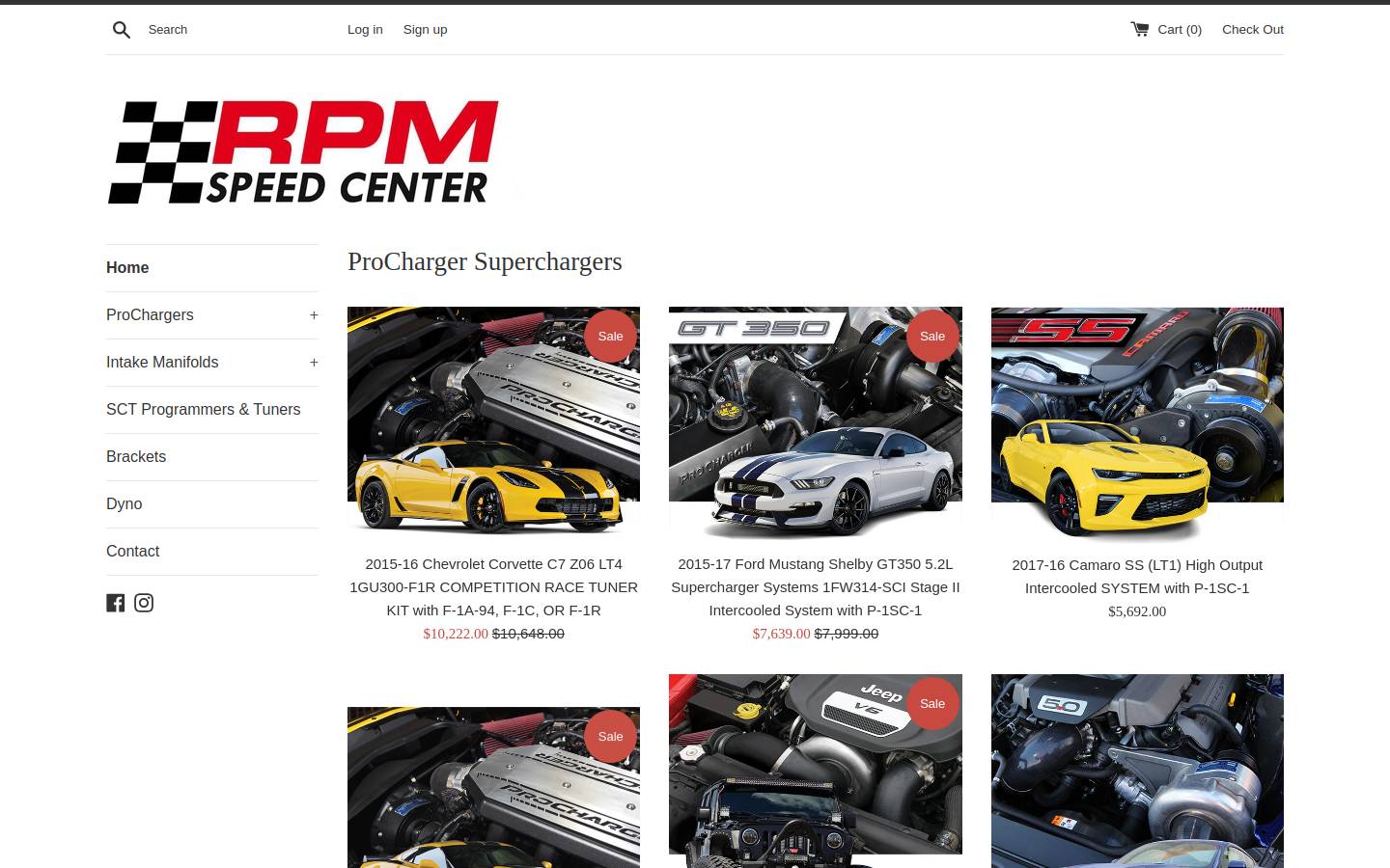 rpmspeedcenter.com homepage screenshot