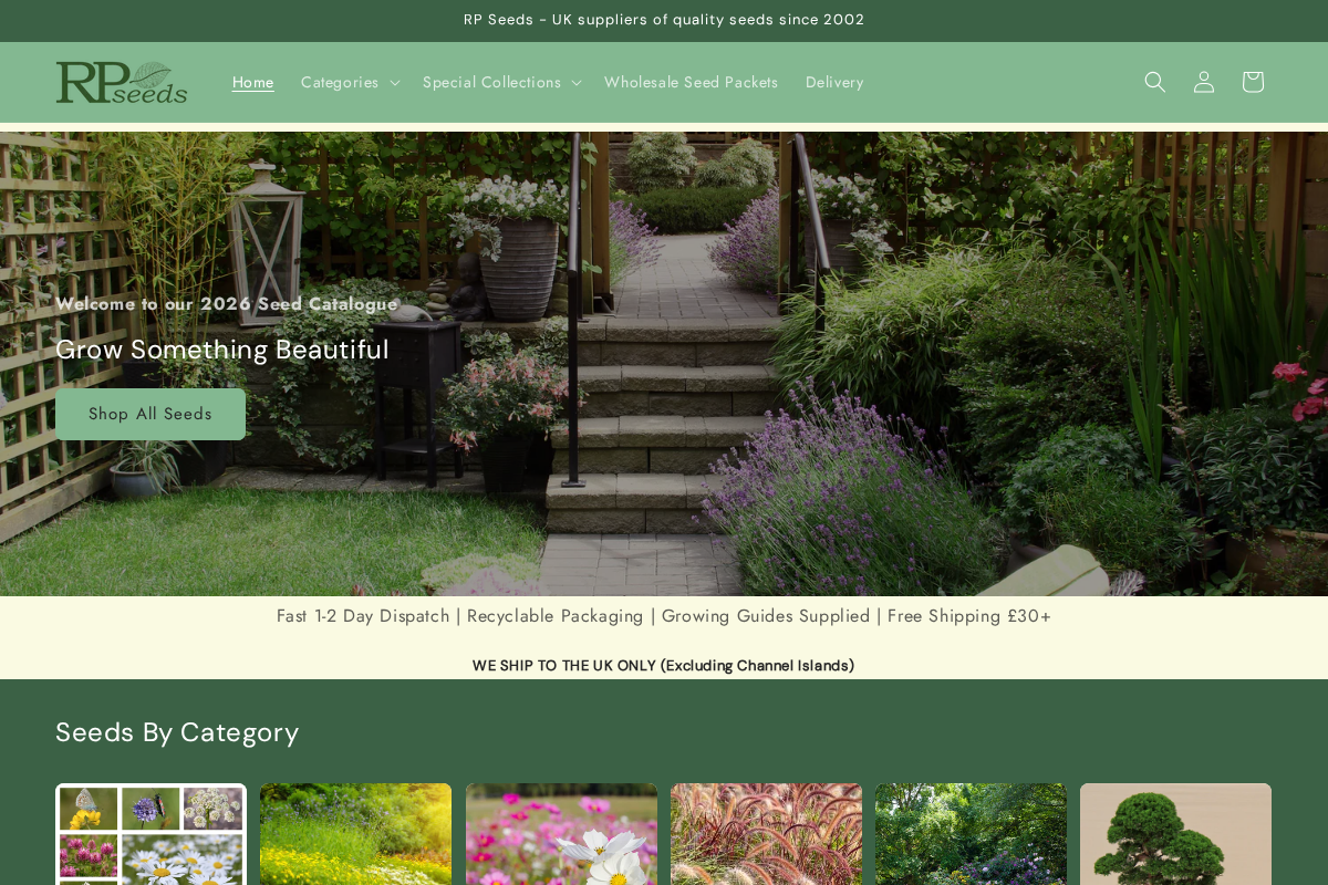 RP Seeds homepage screenshot