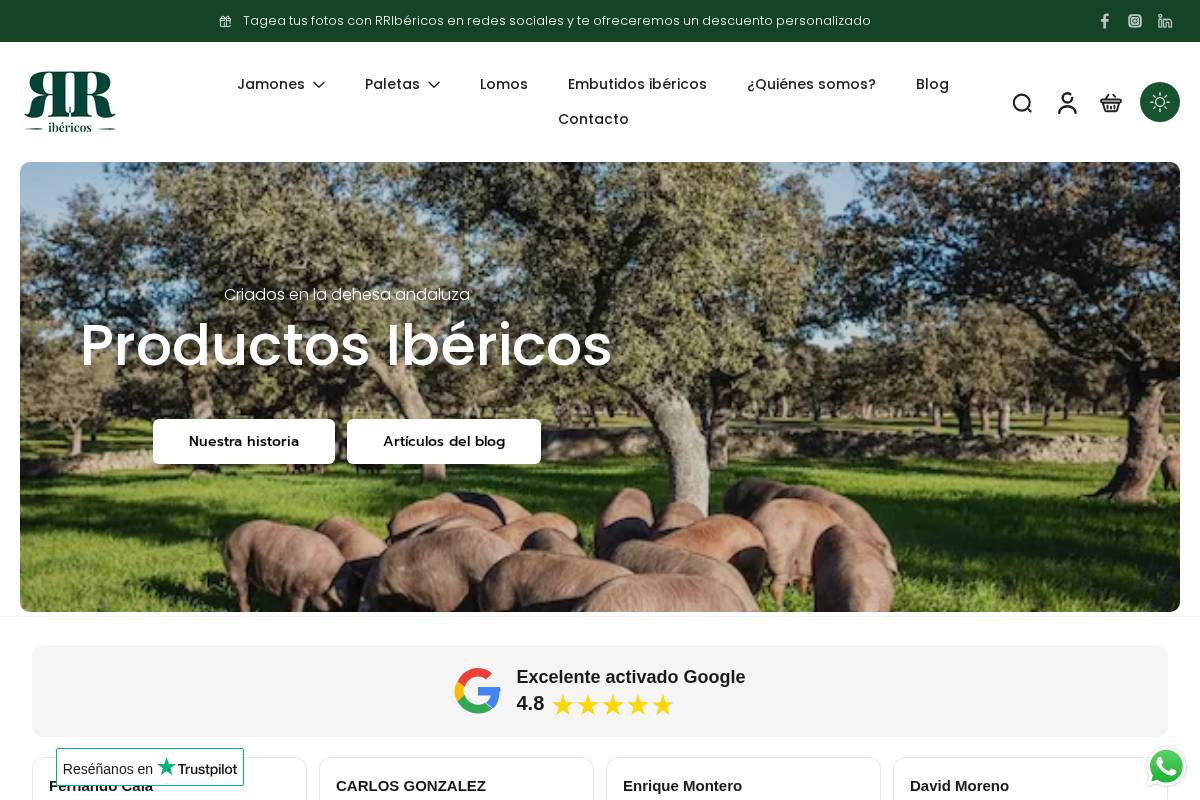 rribericos.es homepage screenshot