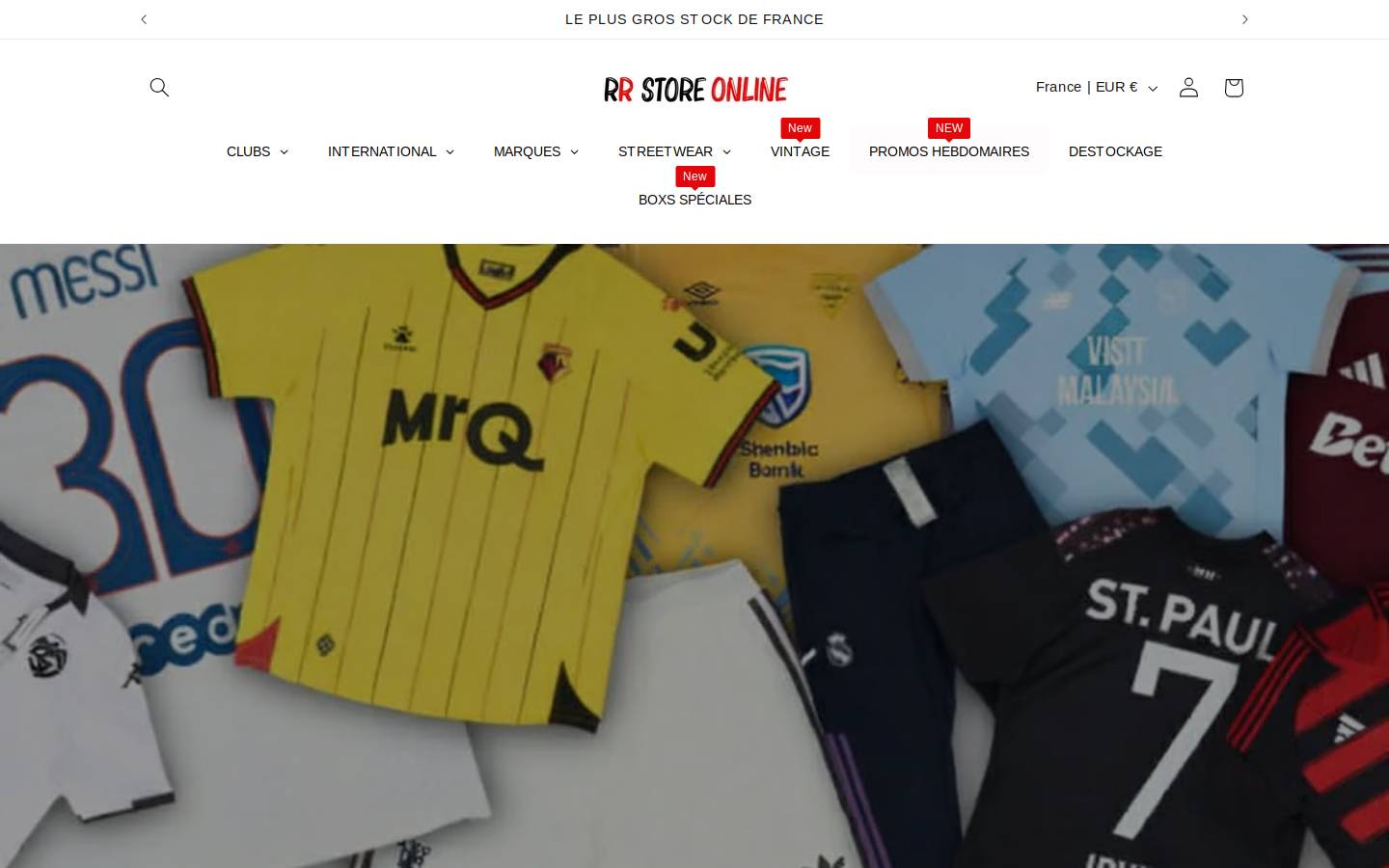 Rrstoreonline homepage screenshot