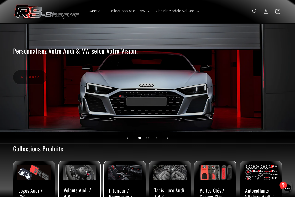 Rs Shop homepage screenshot