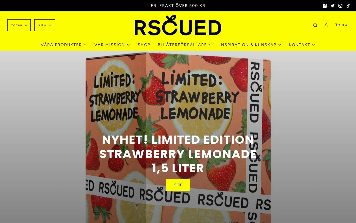 rscued.se homepage screenshot