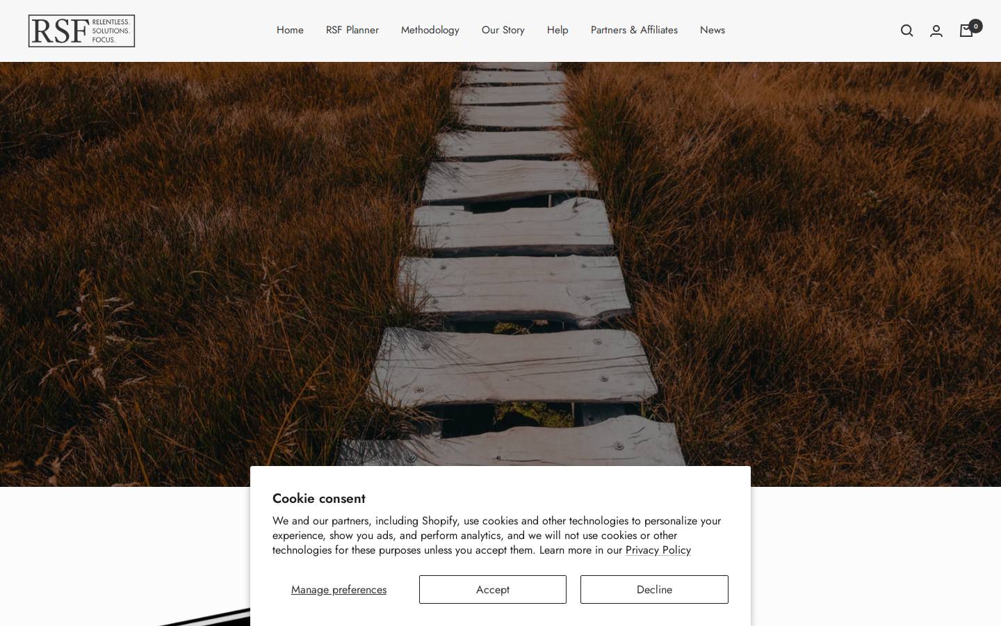 rsfplanner.com homepage screenshot