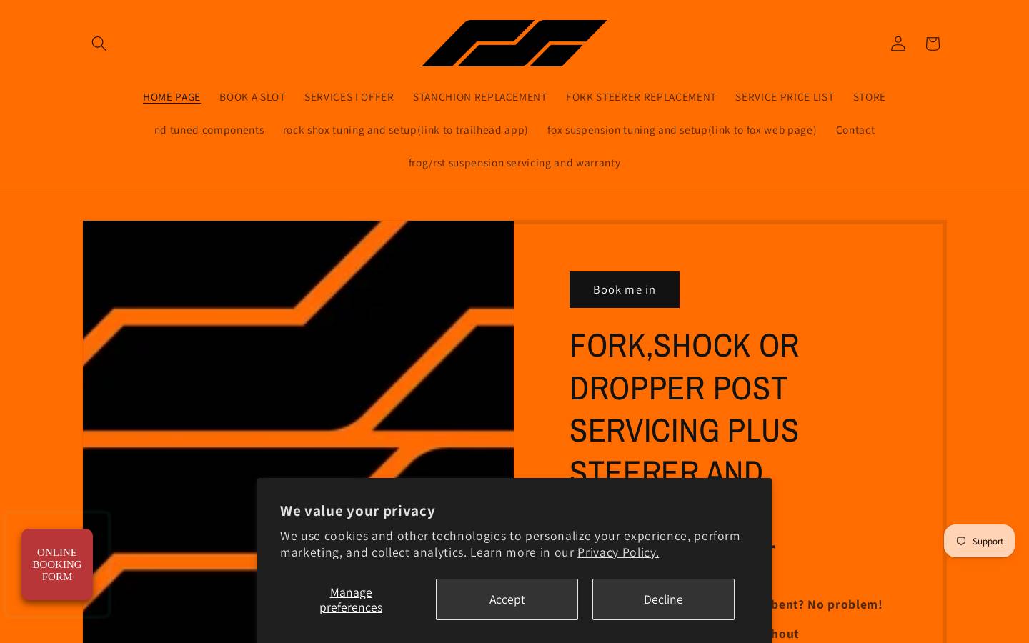 rsfsus.co.uk homepage screenshot