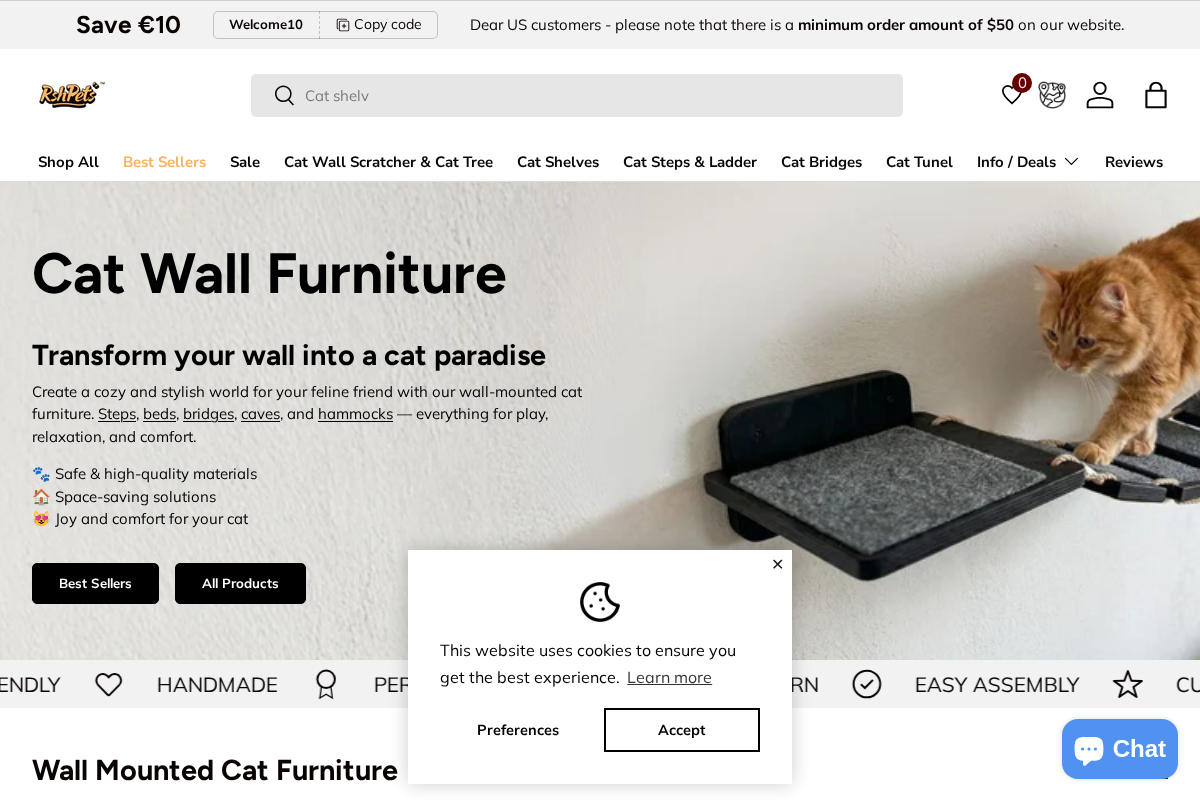 RshPets homepage screenshot