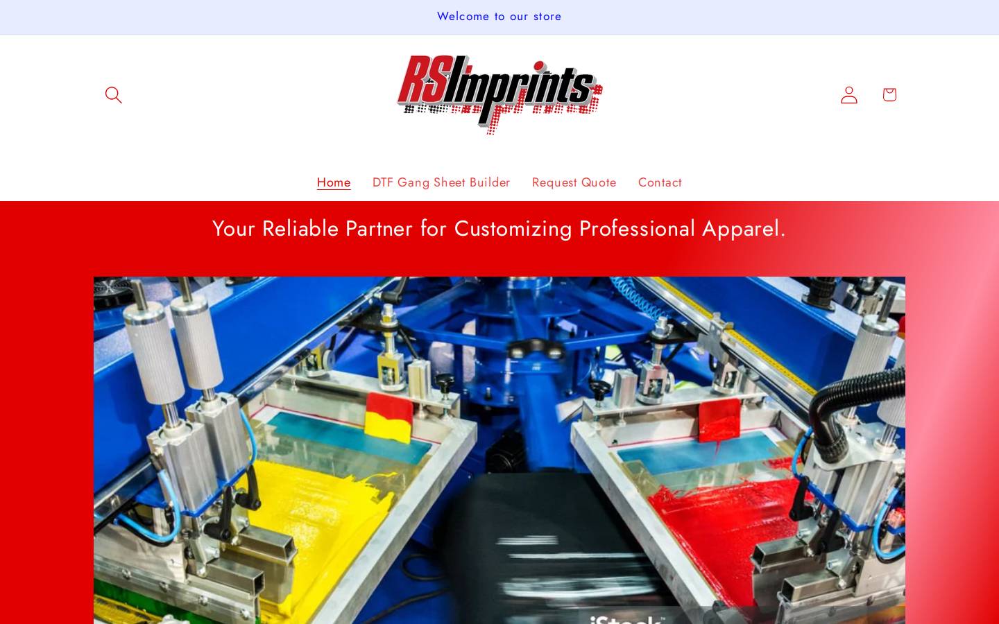 rsimprints.com homepage screenshot