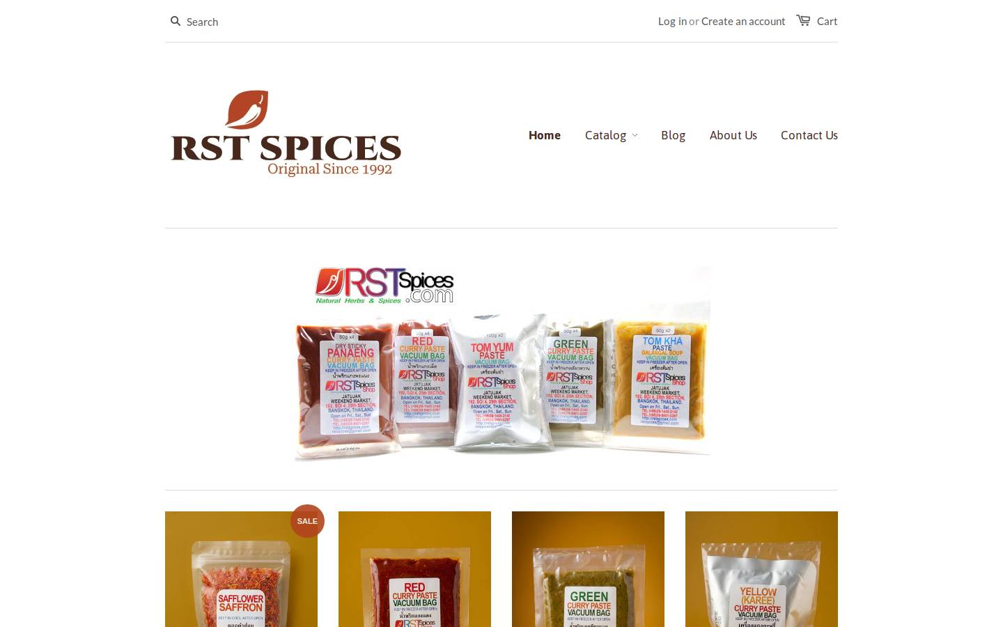 rstspices.com homepage screenshot