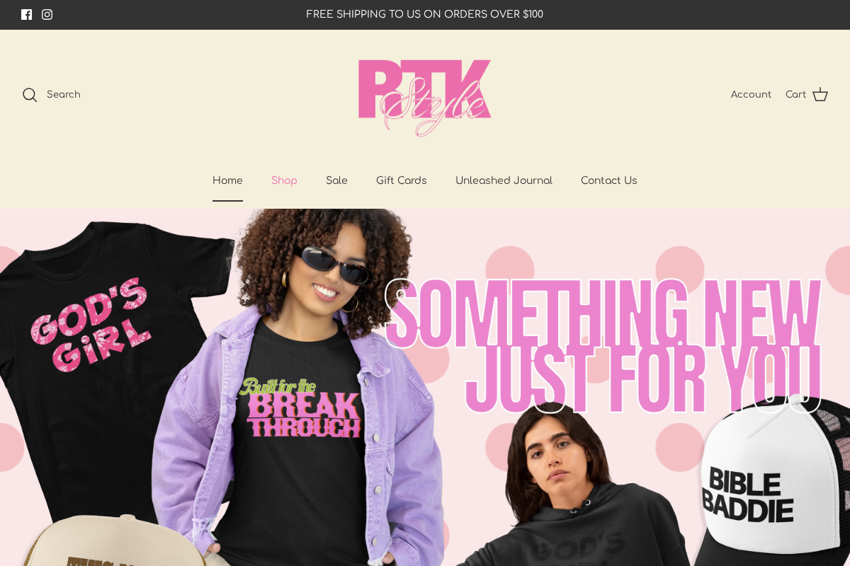 RTK Style homepage screenshot