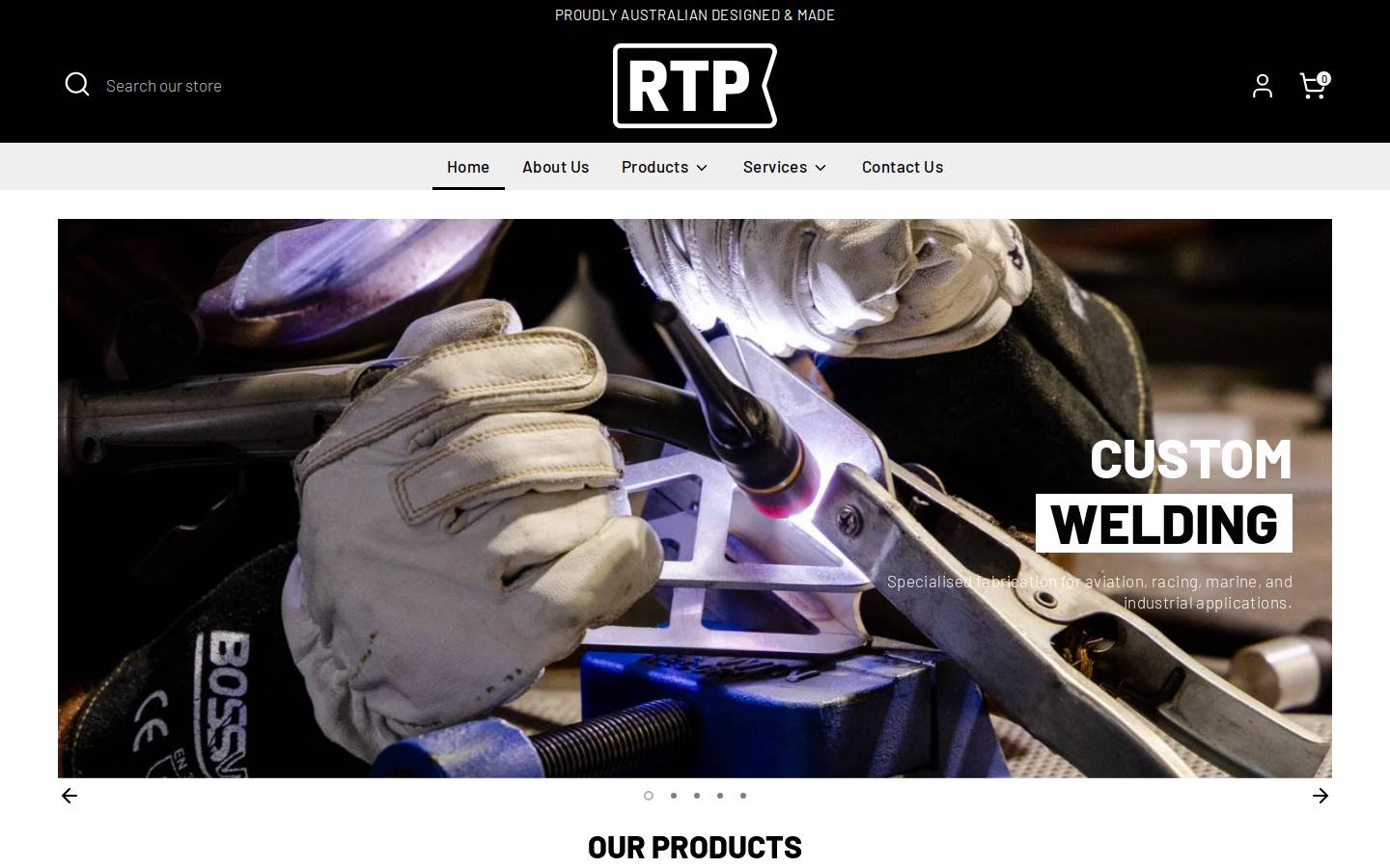 rtpeng.com.au homepage screenshot