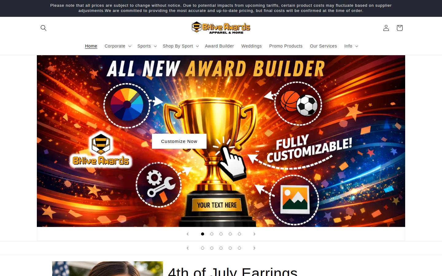 rts-awards.com homepage screenshot