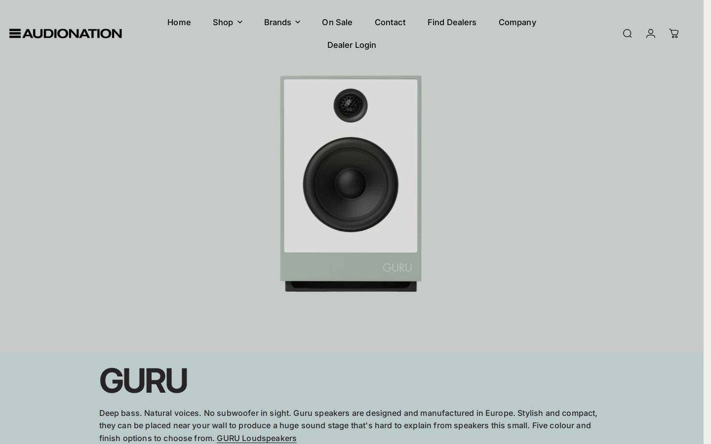 Ruark Audio homepage screenshot