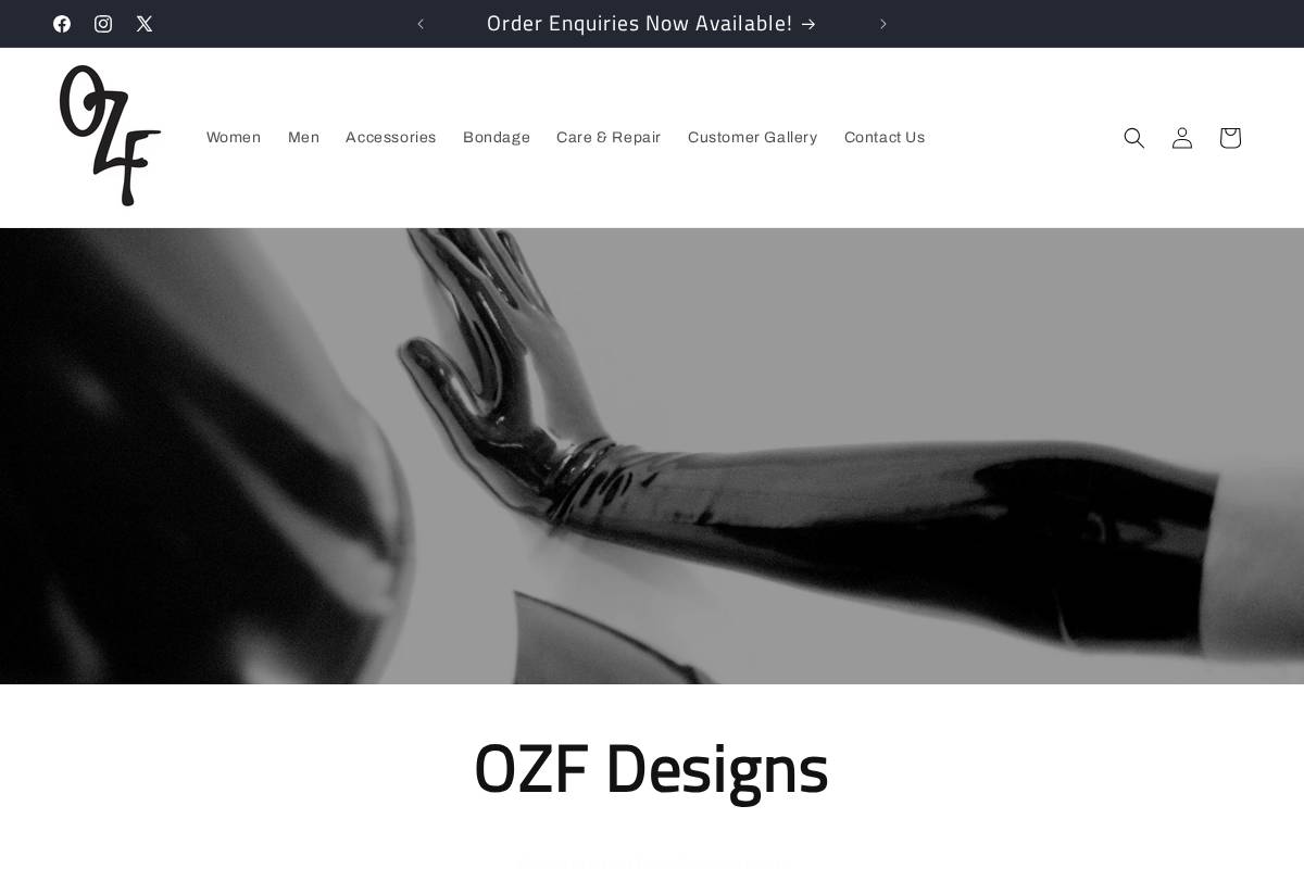 rubber.com.au homepage screenshot