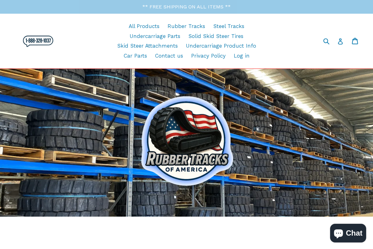 Rubber Tracks of America homepage screenshot