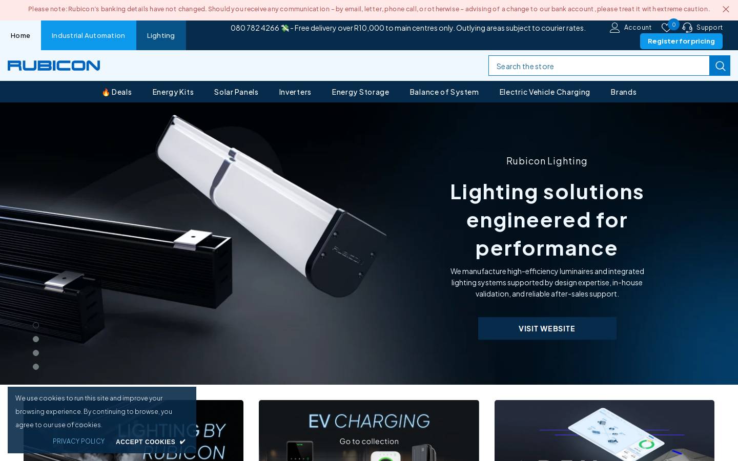 rubicon.com homepage screenshot